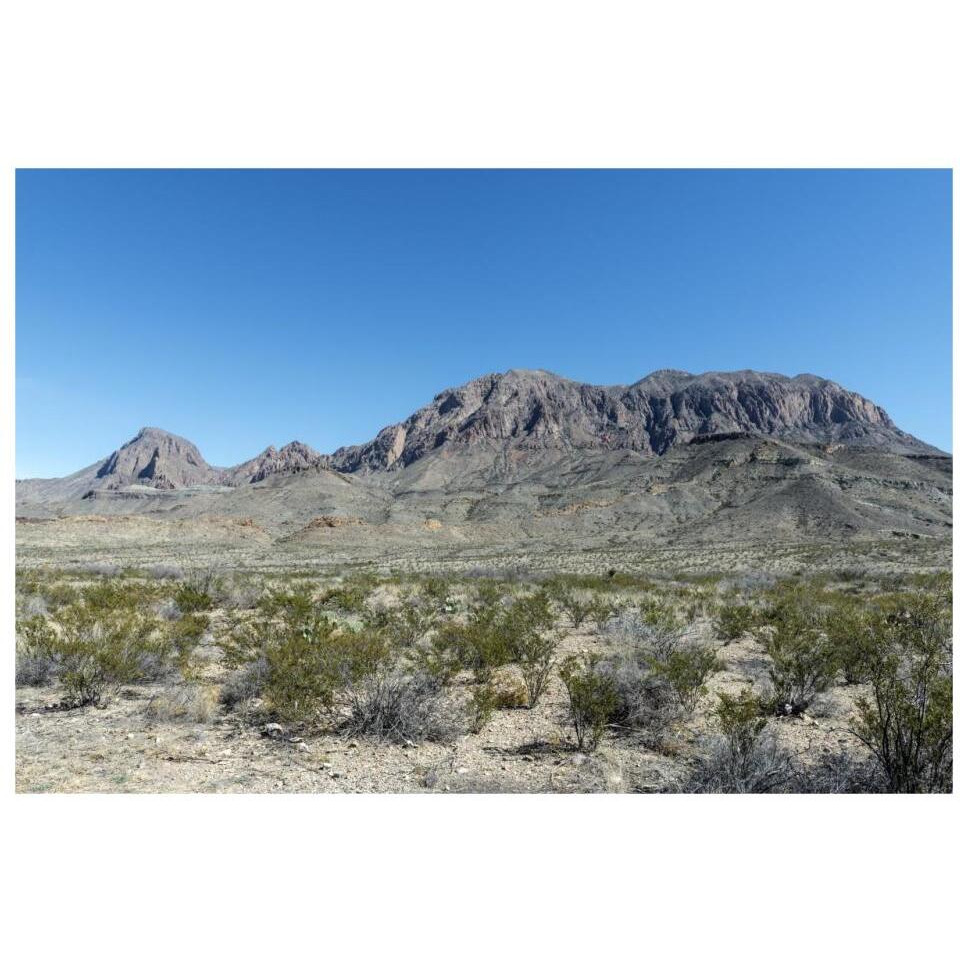 Scenery in Big Bend National Park, TX-Paper Art-32&quotx22"