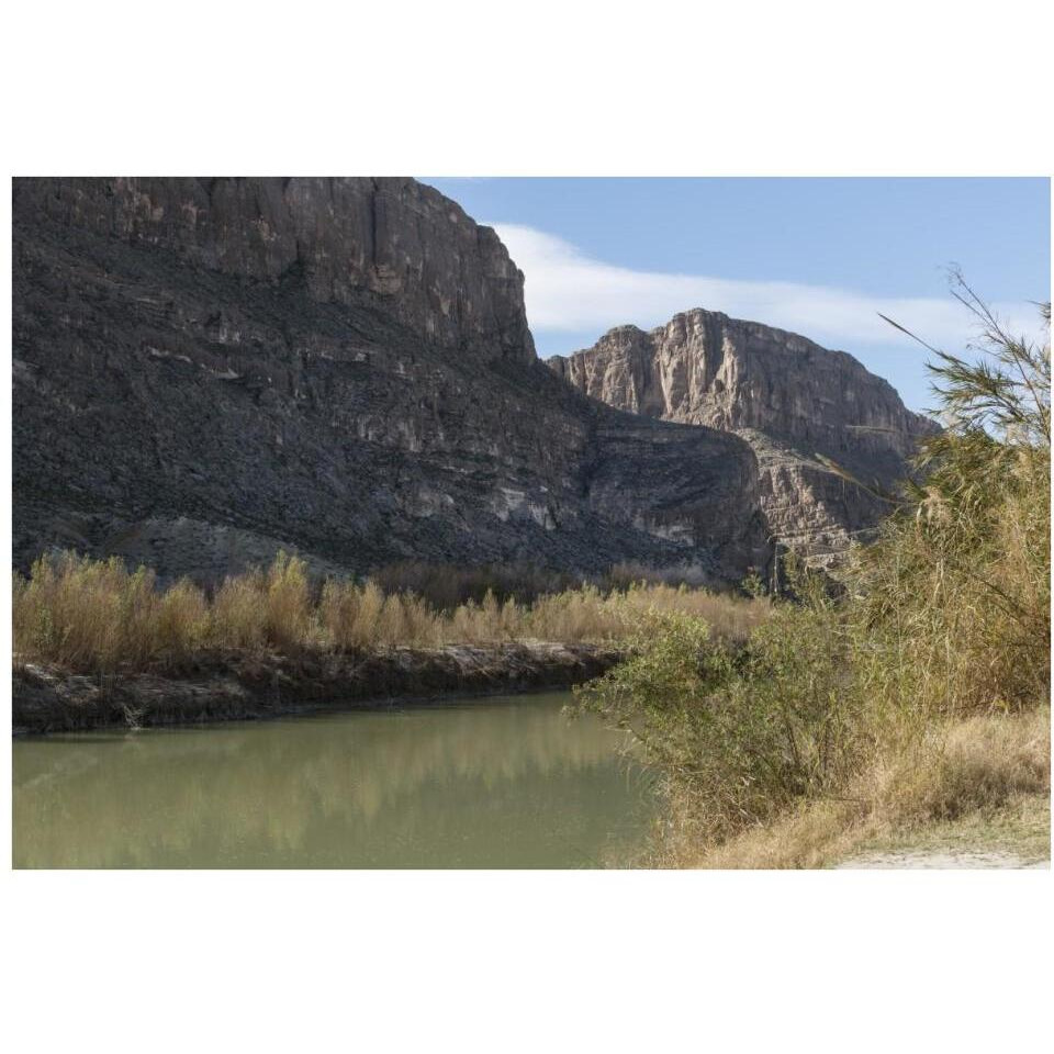 The Rio Grande River in Big Bend National Park, TX-Paper Art-38&quotx26"