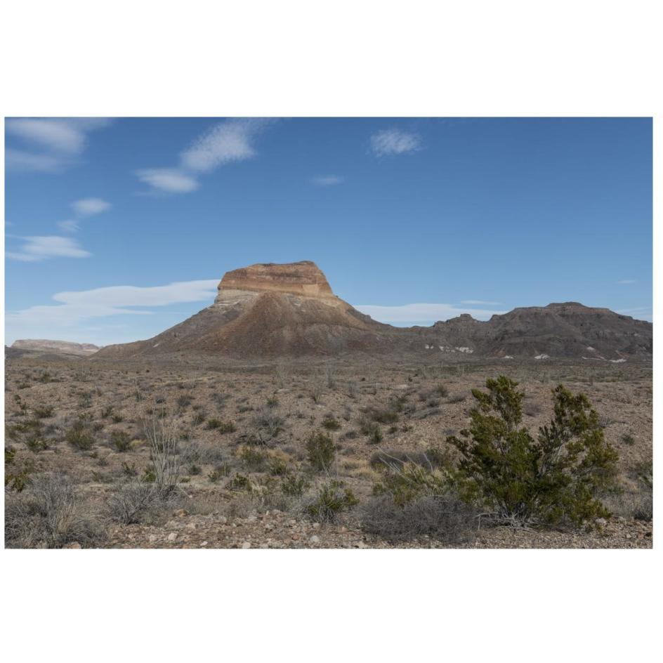 Scenery in Big Bend National Park, TX-Paper Art-26&quotx18"