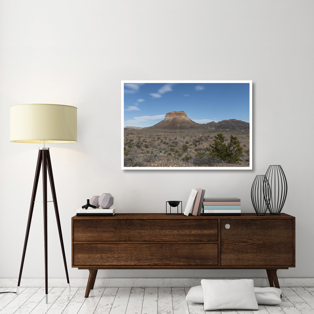 Scenery in Big Bend National Park, TX-Paper Art-50&quotx34"