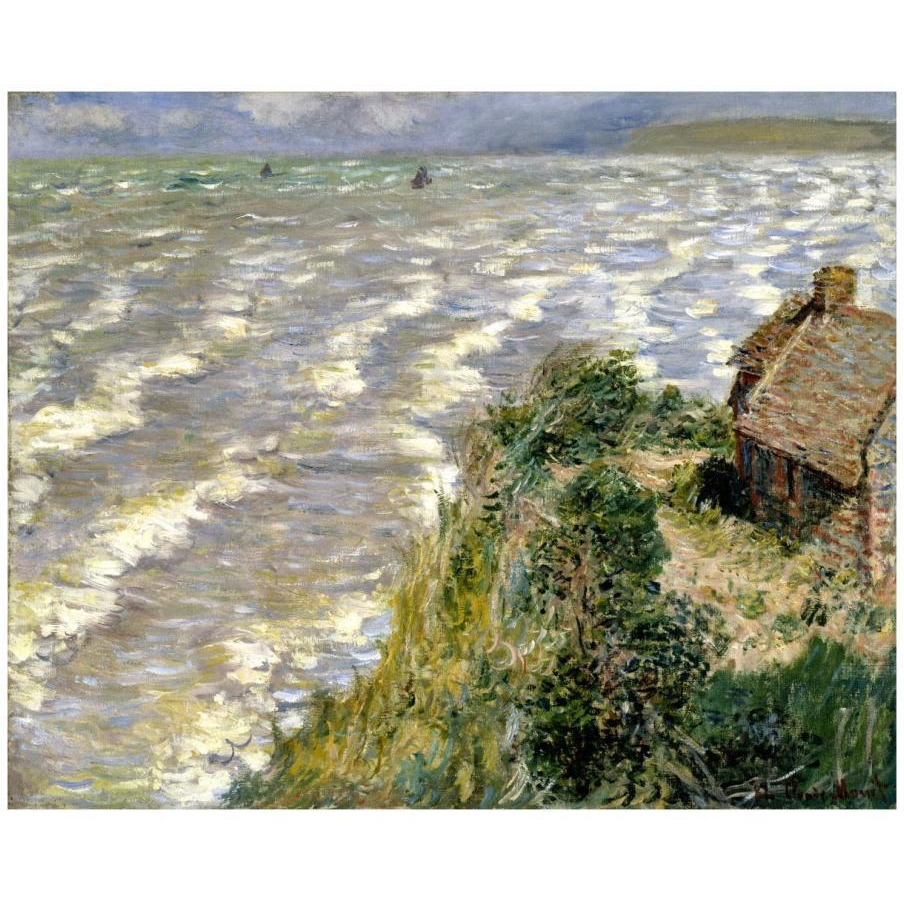 Rising Tide at Pourville (Maree montante a Pourville), 1882-Paper Art-18&quotx15"