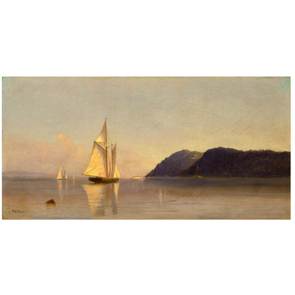 Boats on the Hudson, ca. 1874-1878-Paper Art-46&quotx24"