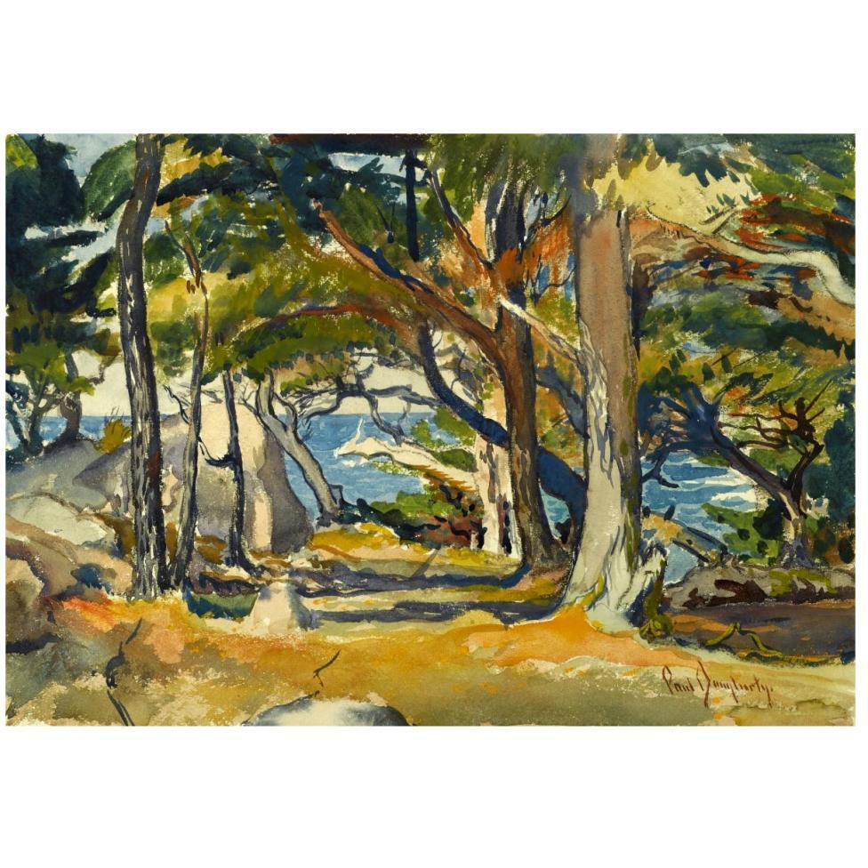 Cedar Grove by the Sea, ca. 1916-Paper Art-46&quotx33"