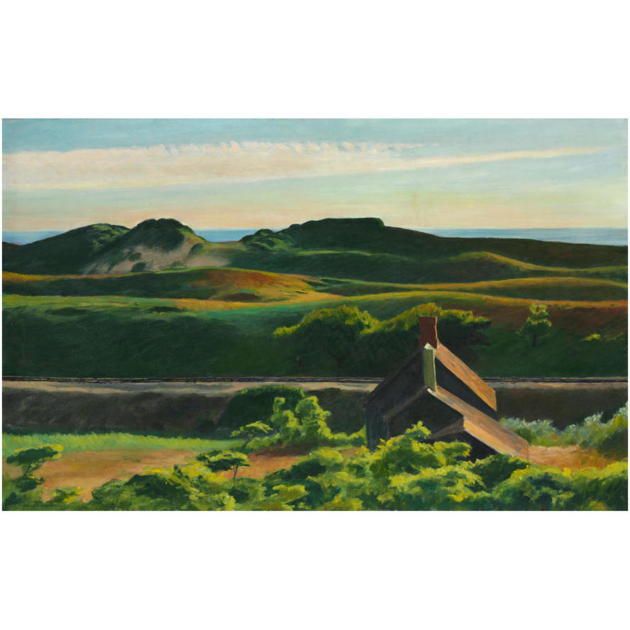 Hills, South Truro, 1930-Paper Art-32&quotx21"