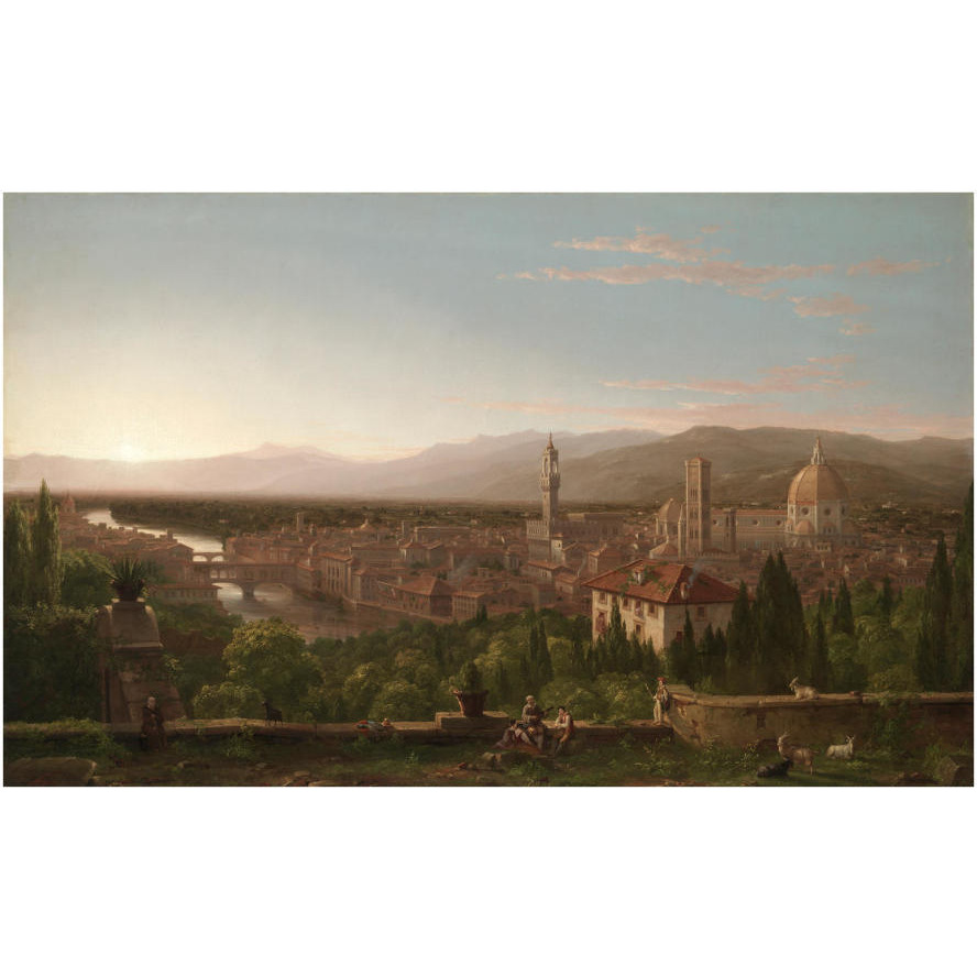 View of Florence, 1837-Paper Art-32&quotx20"