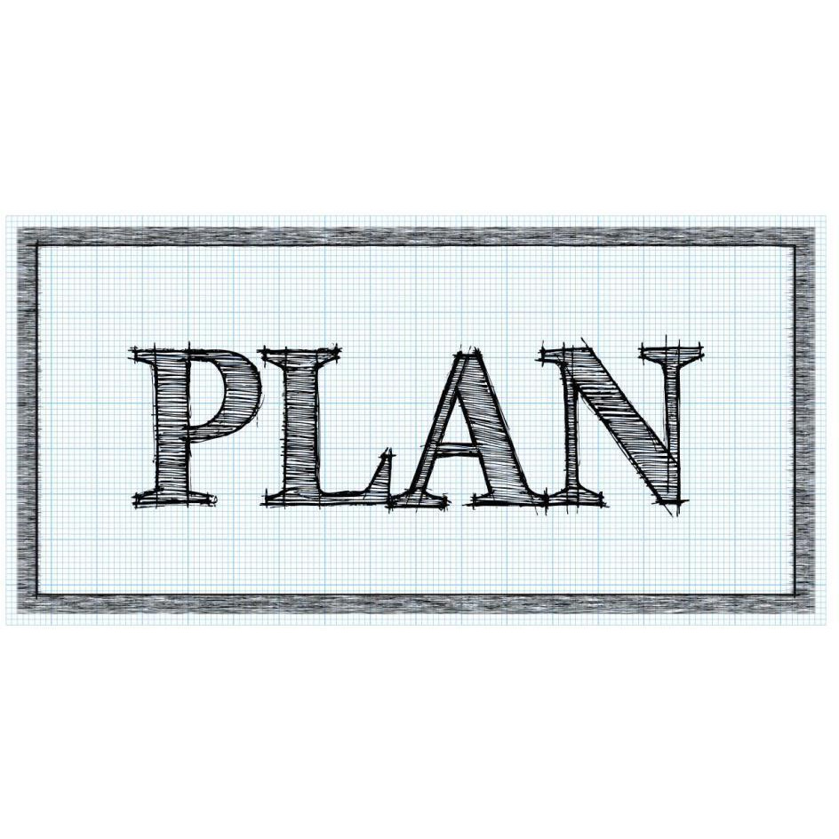 Sketched Words - Plan-Paper Art-26&quotx14"