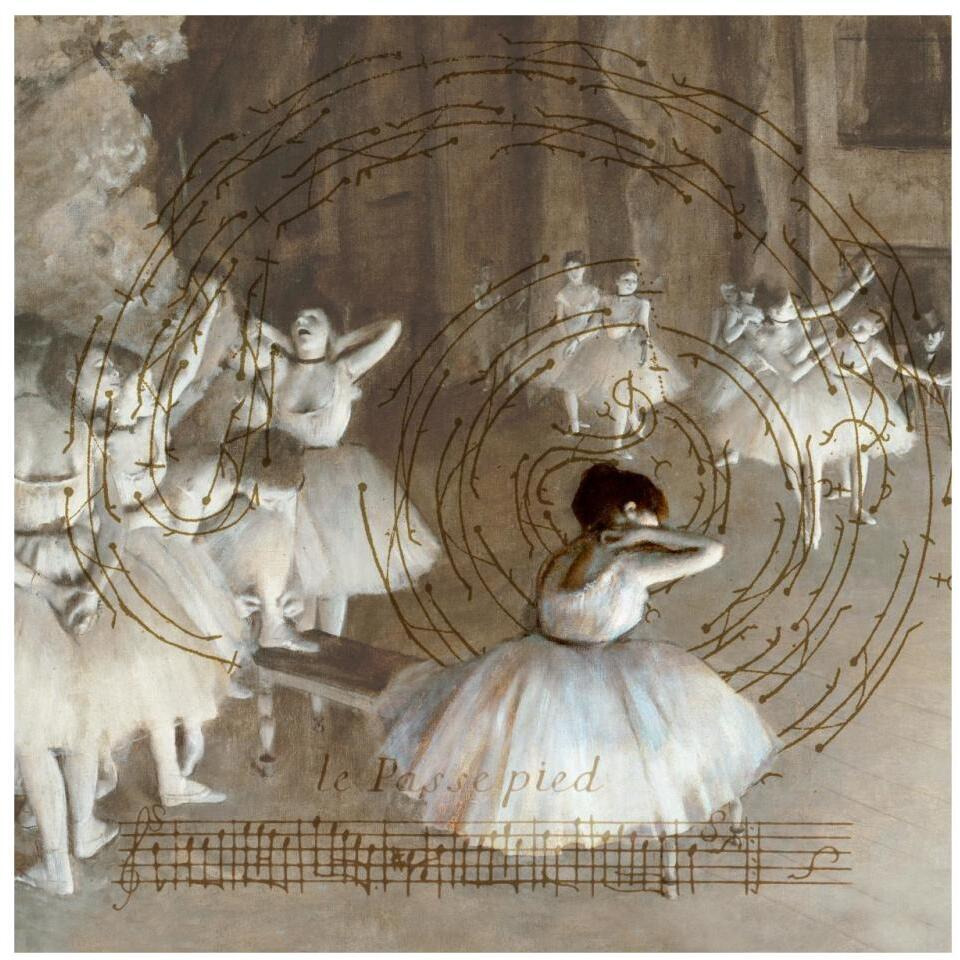 Degas Dancers Collage 2-Paper Art-32&quotx32"