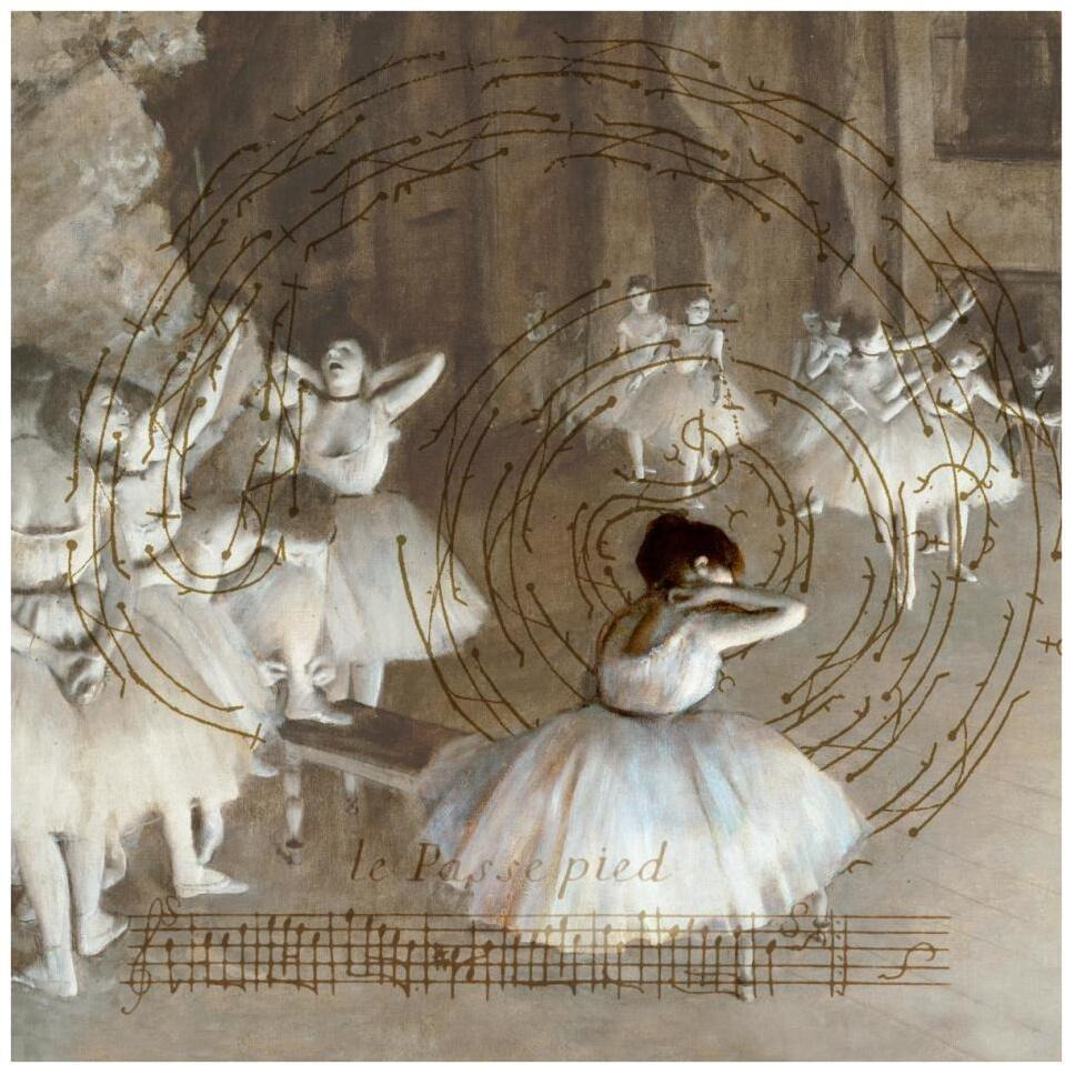 Degas Dancers Collage 2-Paper Art-38&quotx38"