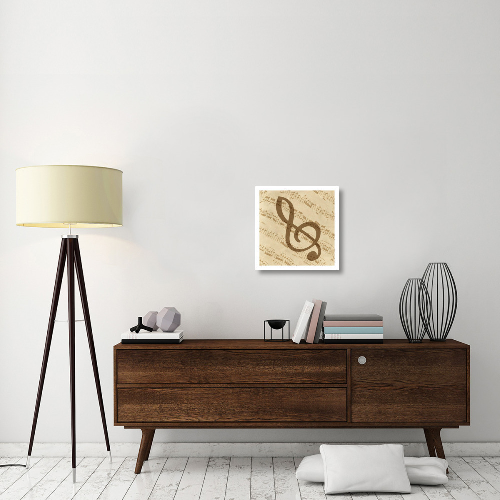 Music - Treble Clef-Paper Art-20&quotx20"