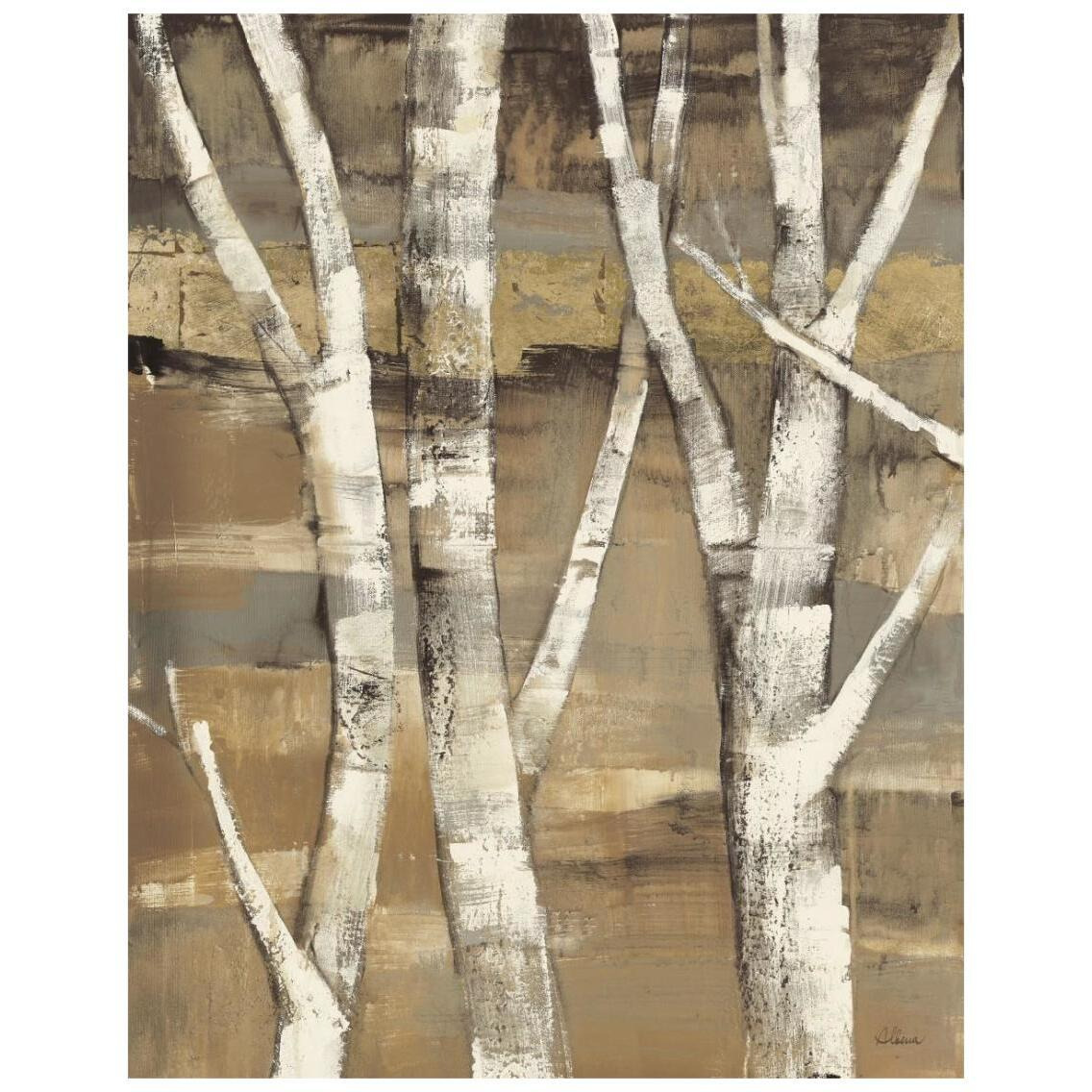 Wandering Through the Birches I -Paper Art-22&quotx26"