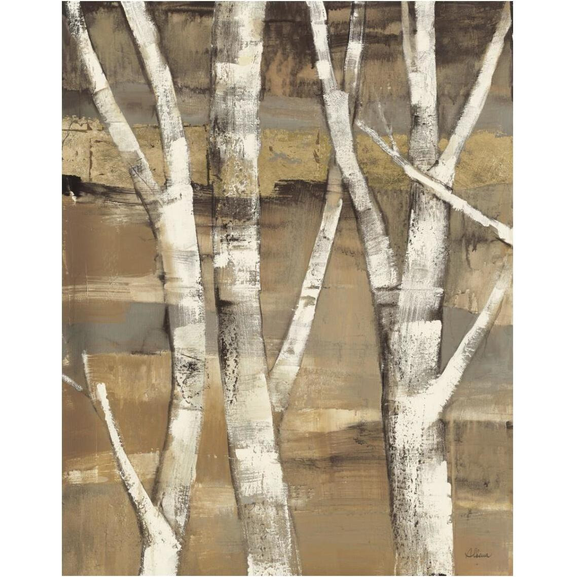 Wandering Through the Birches I -Paper Art-30&quotx37"