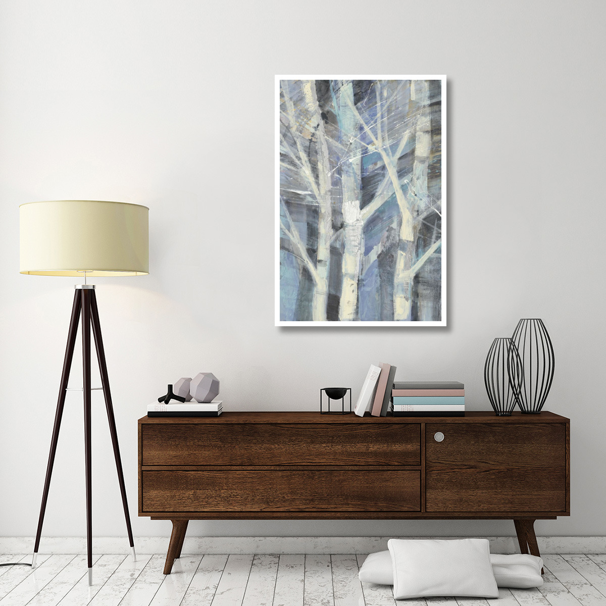 Winter Birches I -Paper Art-34&quotx50"