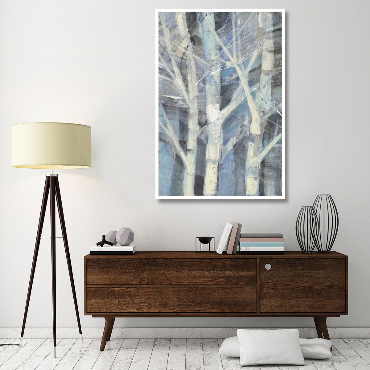 Winter Birches I -Paper Art-42&quotx62"