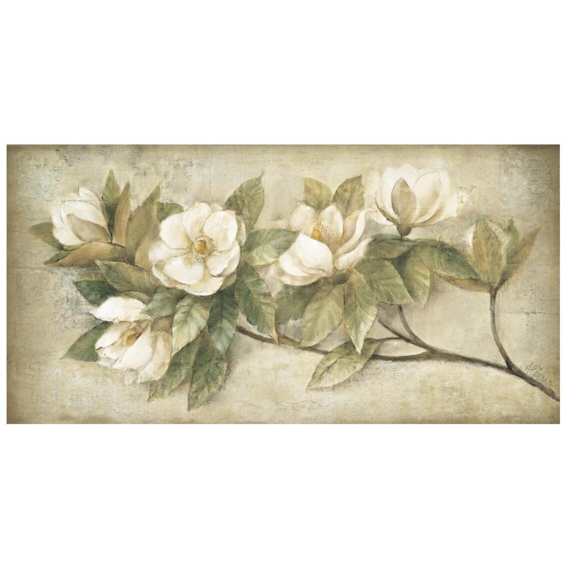 Sugar Magnolia Vintage -Paper Art-26&quotx14"