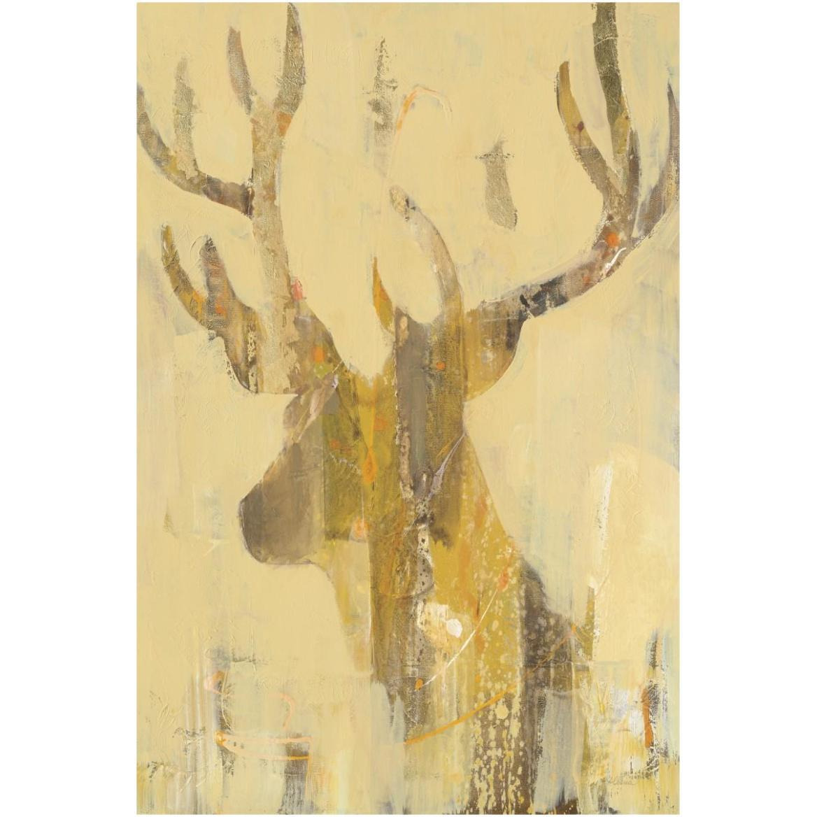 Golden Antlers II -Paper Art-42&quotx62"