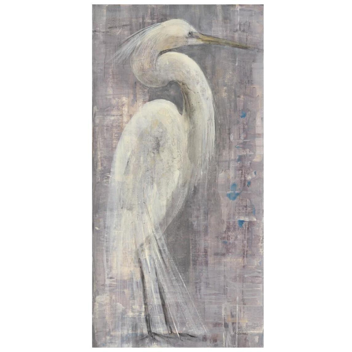 Coastal Egret I -Paper Art-14&quotx26"