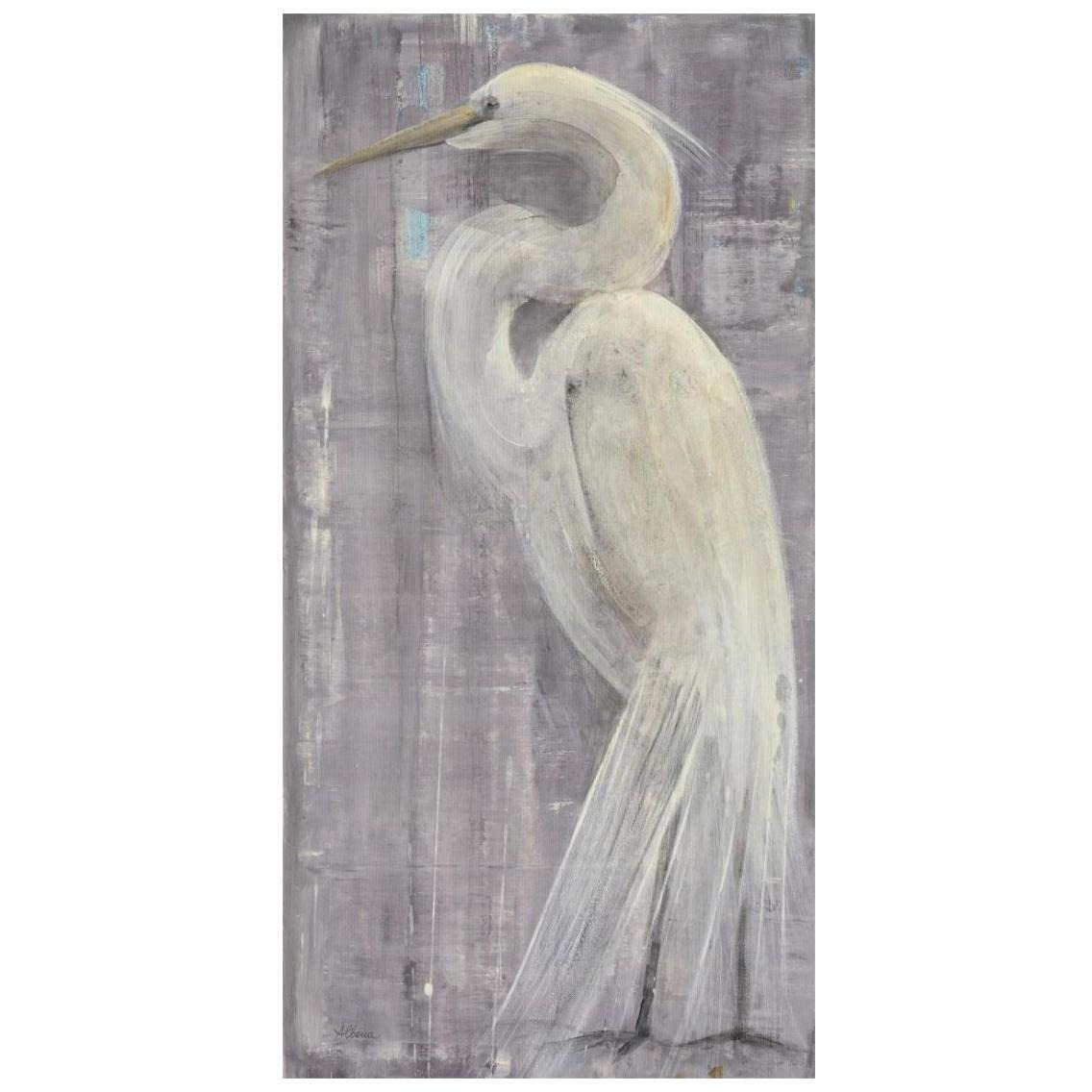 Coastal Egret II -Paper Art-14&quotx26"