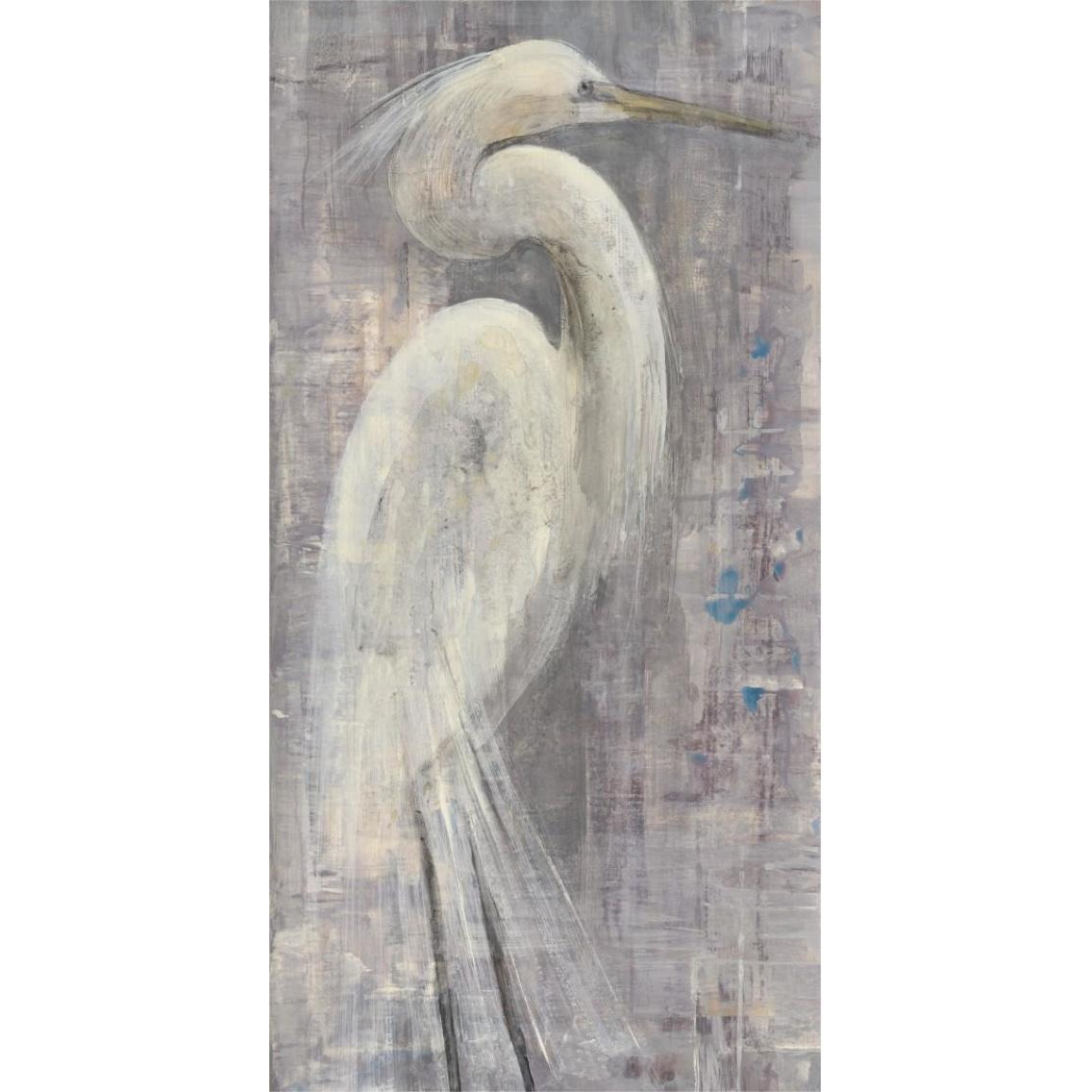 Coastal Egret I Legs -Paper Art-20&quotx38"