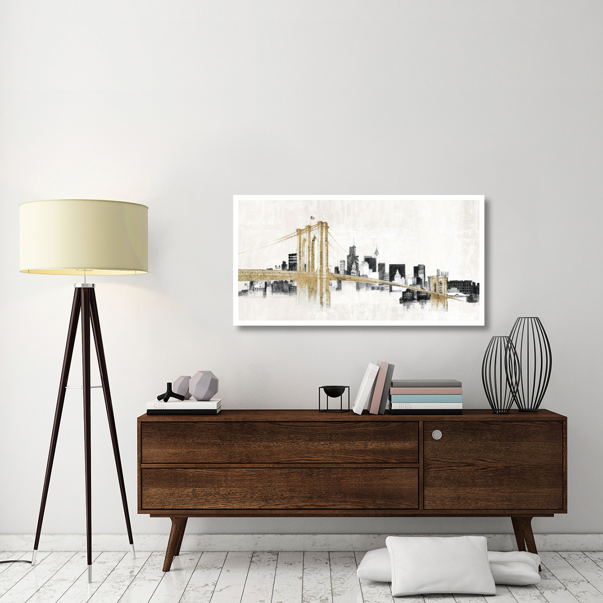 Skyline Crossing -Paper Art-50&quotx26"