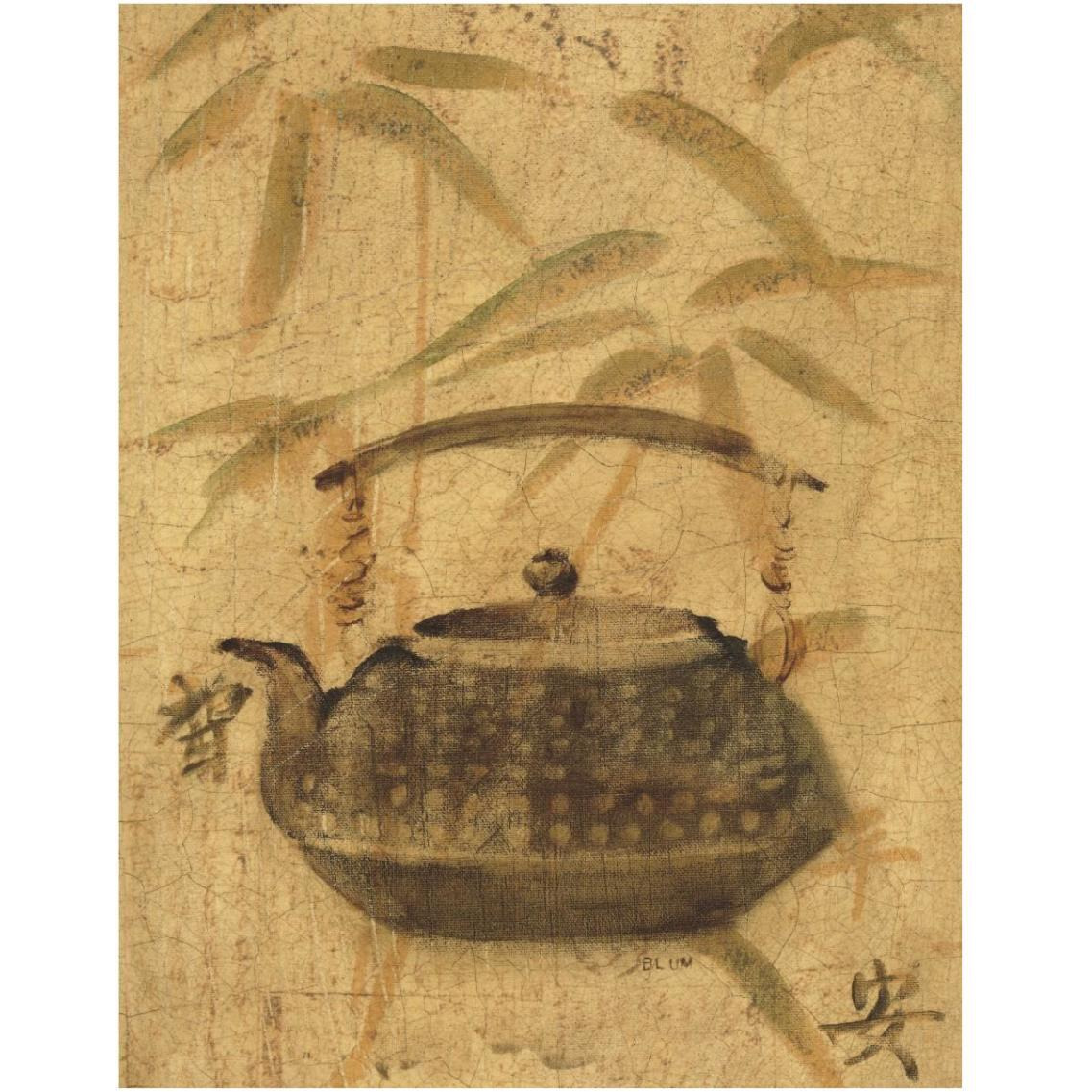 Asian Teapot III -Paper Art-14&quotx18"