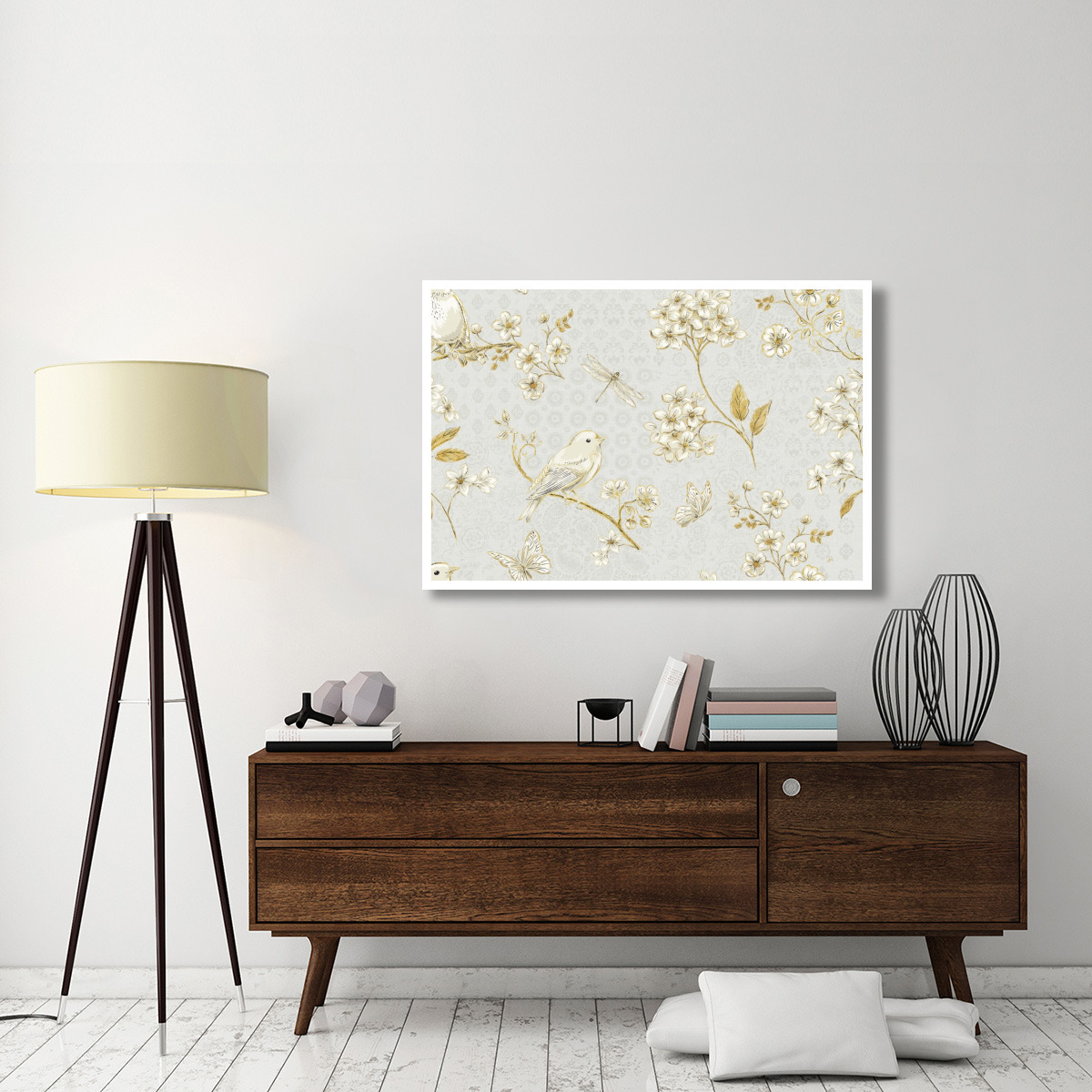 Golden Garden II -Paper Art-50&quotx34"