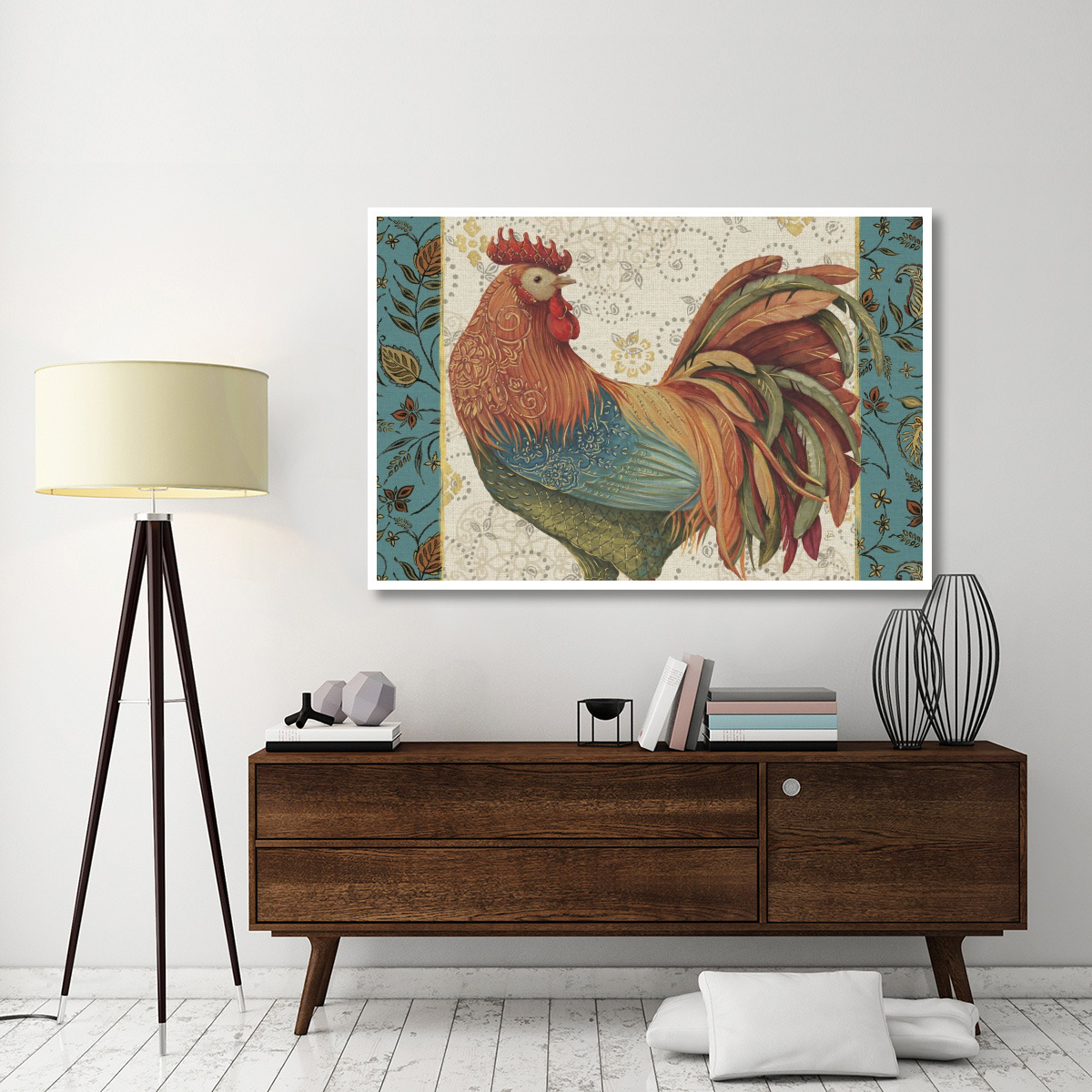 Rooster_Spice_I_II_III_IVA -Paper Art-62&quotx42"