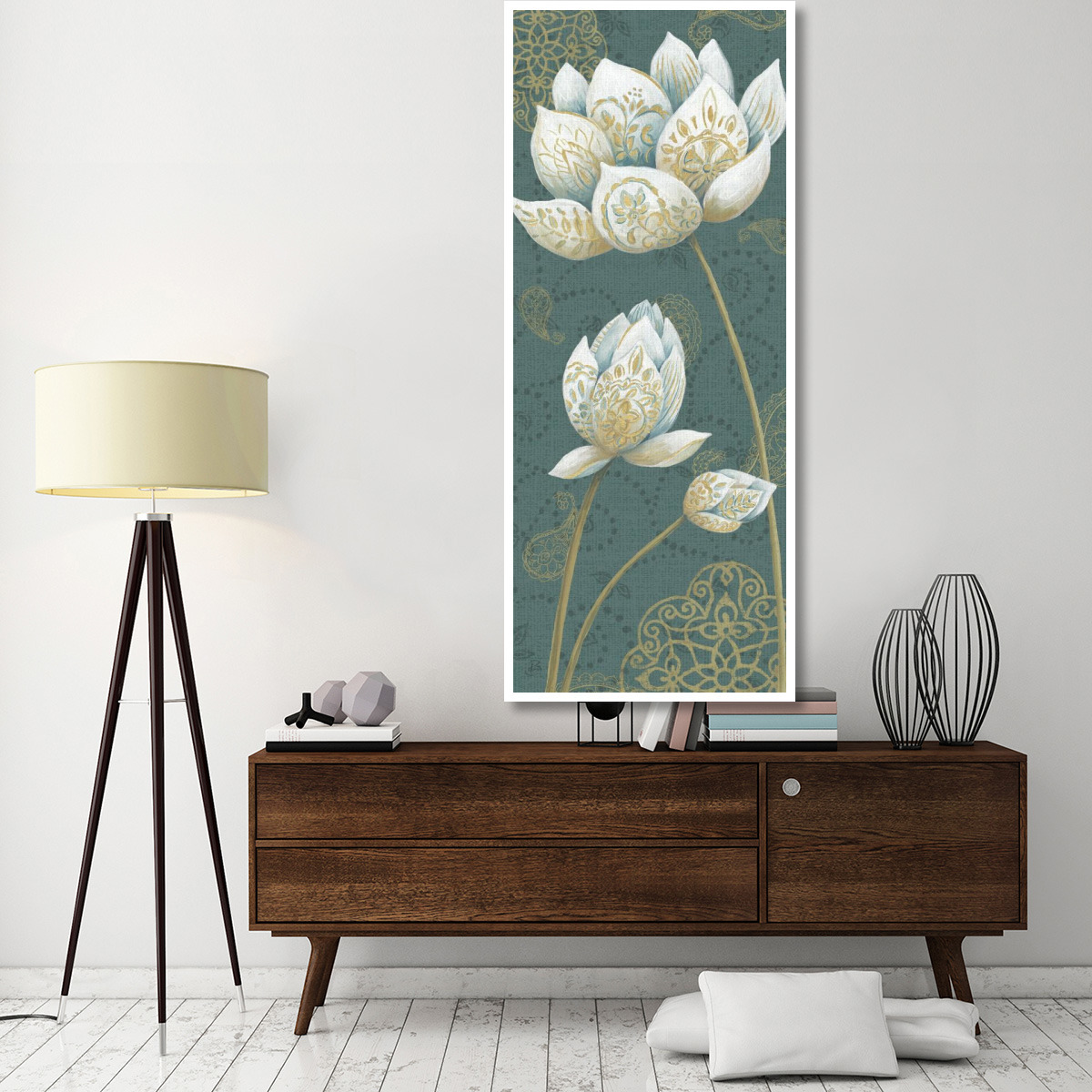 Lotus Dream IIIB -Paper Art-32&quotx77"