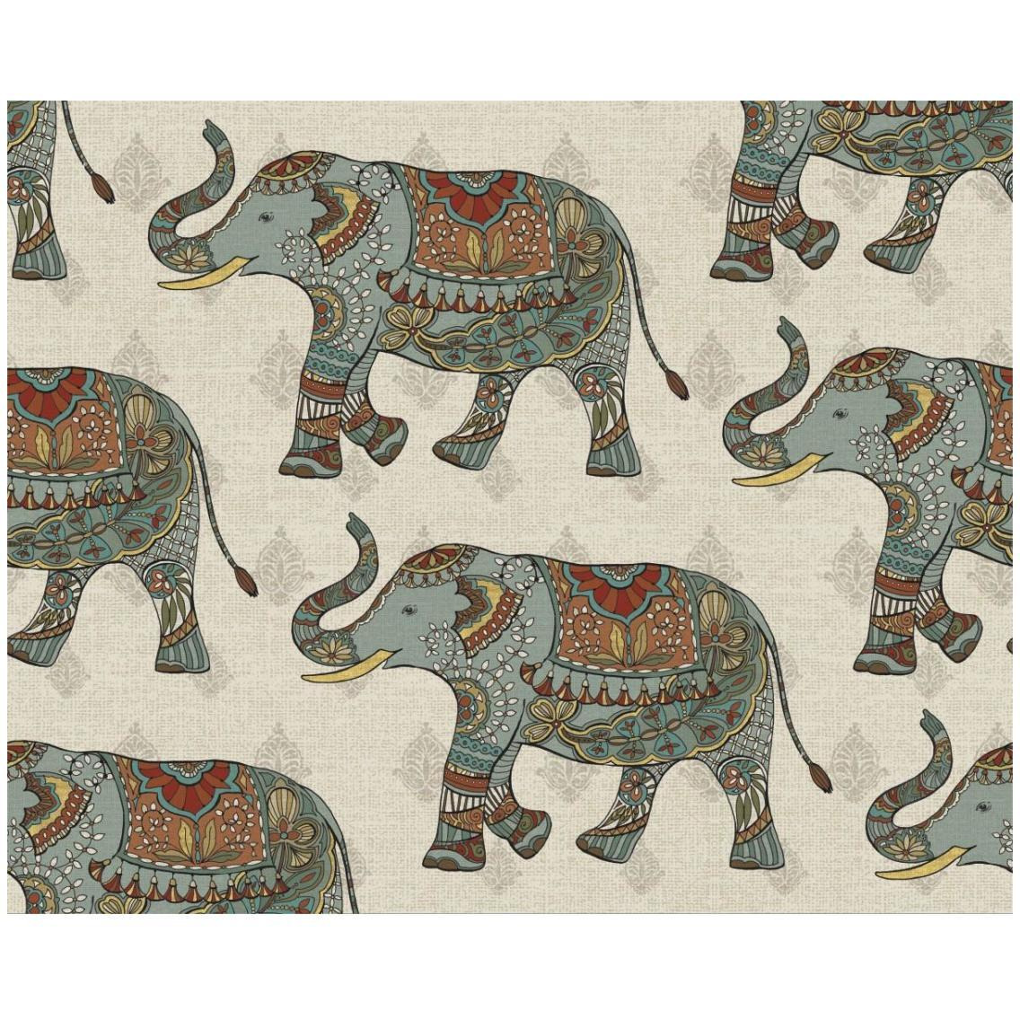 Elephant Caravan Pattern -Paper Art-30&quotx24"