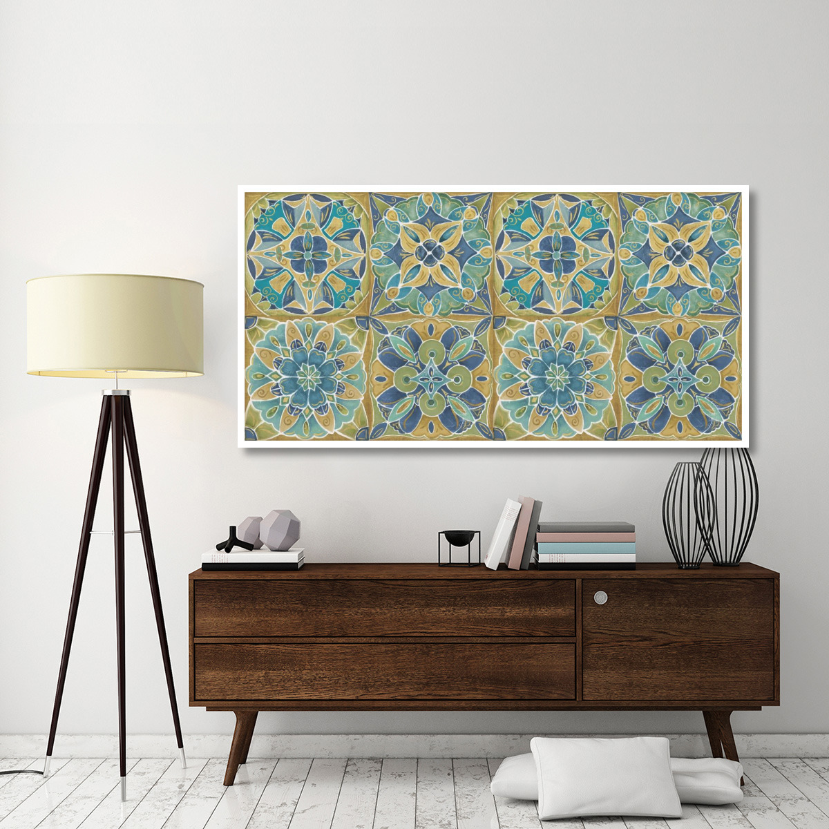 Mexican Tiles Pattern -Paper Art-74&quotx38"