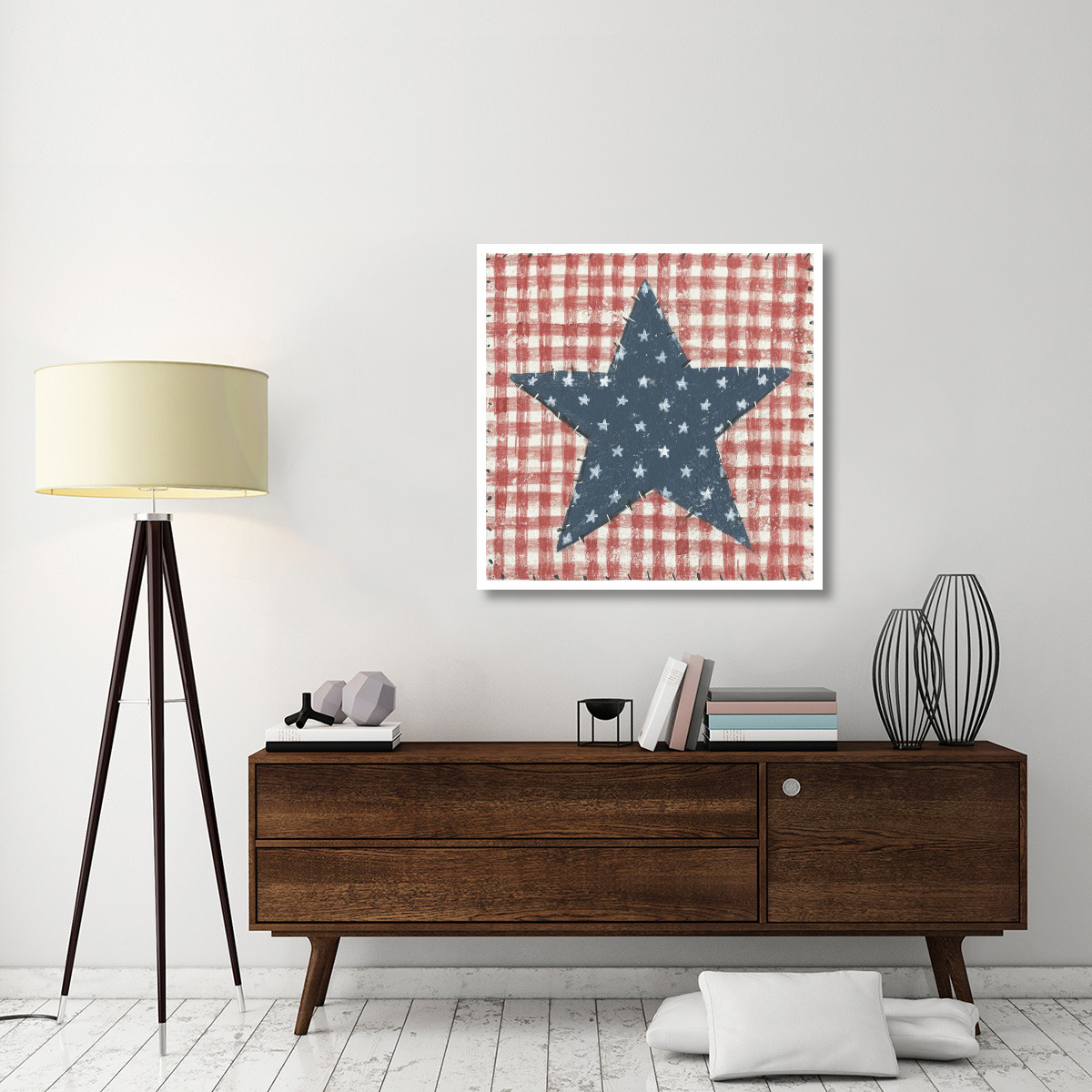 Americana Quilt II -Paper Art-38&quotx38"