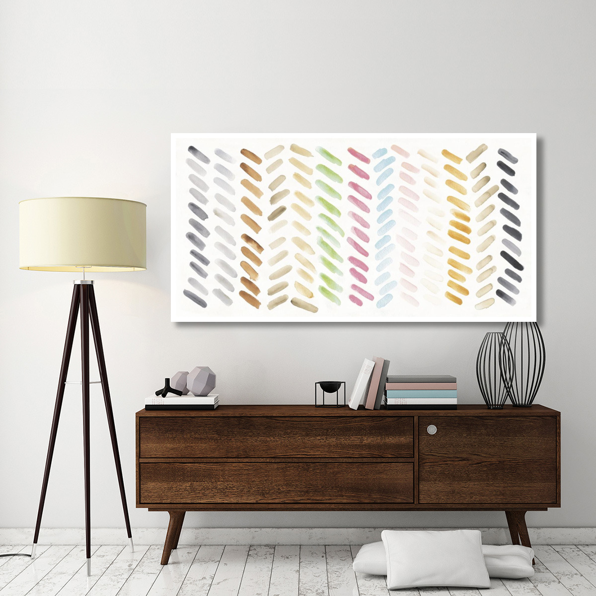 Watercolor Swipes Bright -Paper Art-74&quotx38"