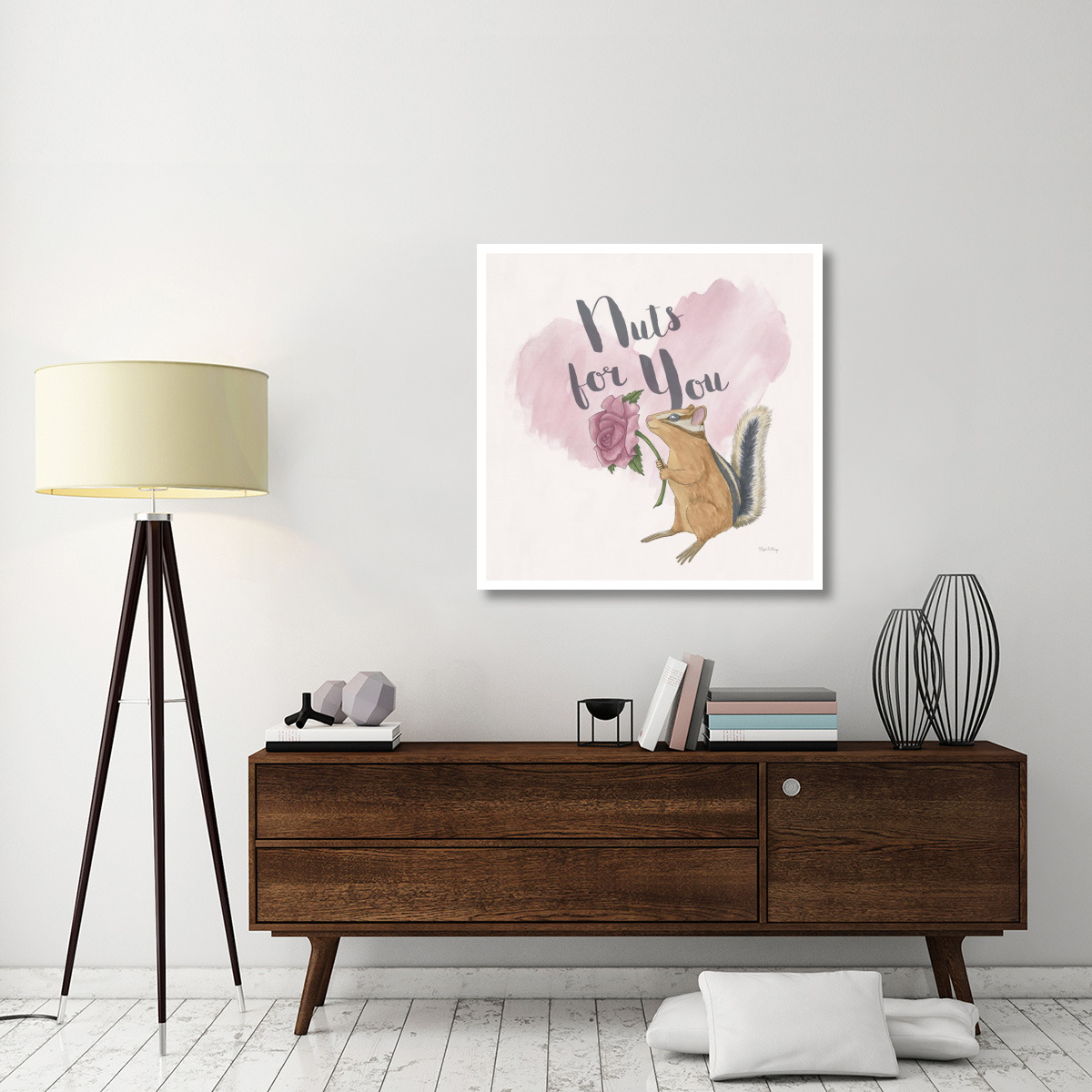 My Furry Valentine IV Sq -Paper Art-38&quotx38"