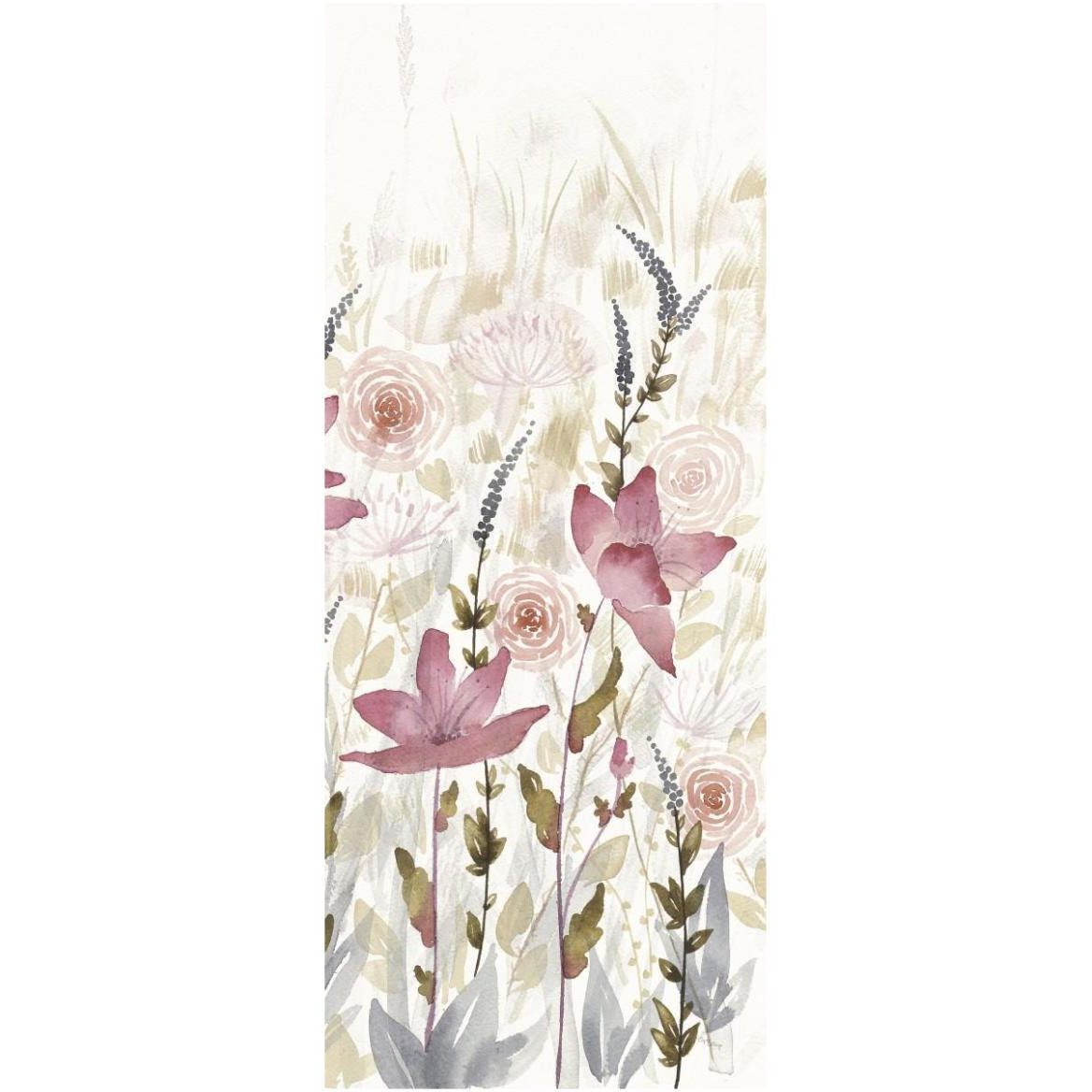 Watercolor Garden III Light -Paper Art-26&quotx62"