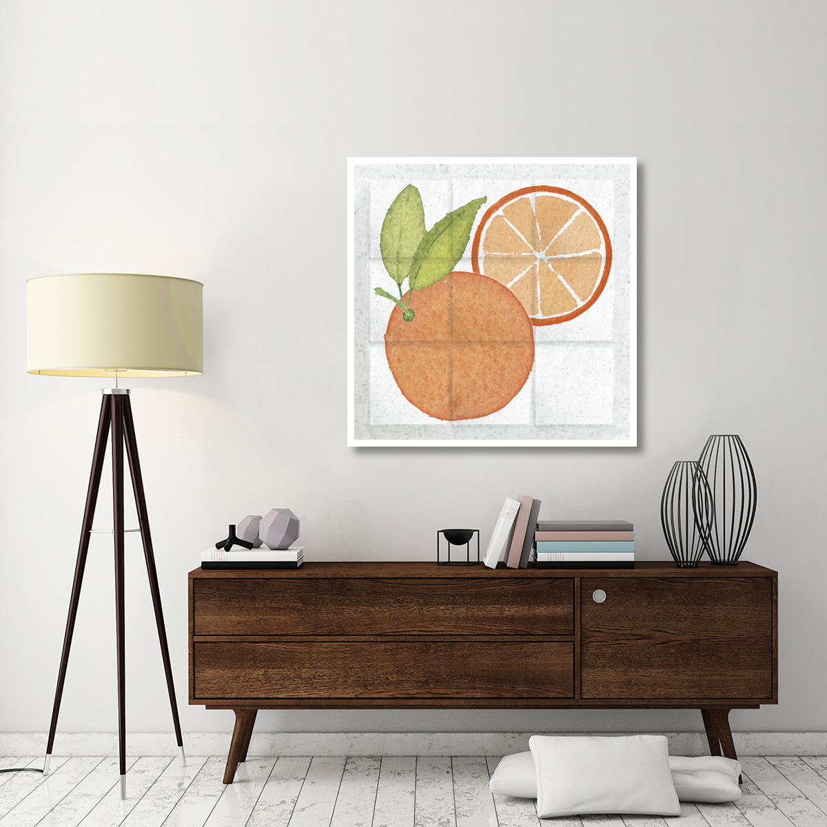 Citrus Tile V -Paper Art-42&quotx42"