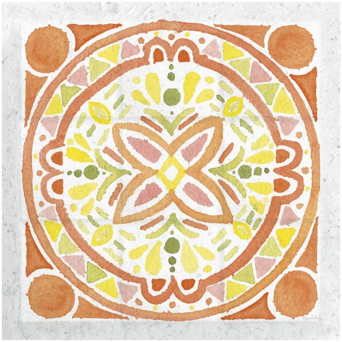 Citrus Tile I v2 -Paper Art-26&quotx26"