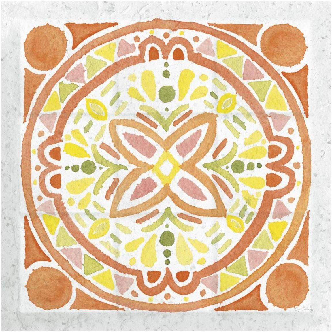 Citrus Tile I v2 -Paper Art-42&quotx42"