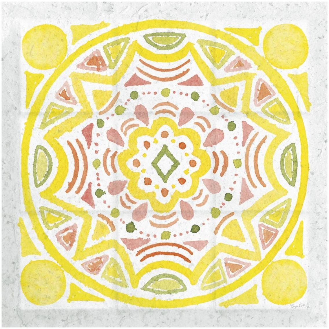 Citrus Tile II v2 -Paper Art-32&quotx32"