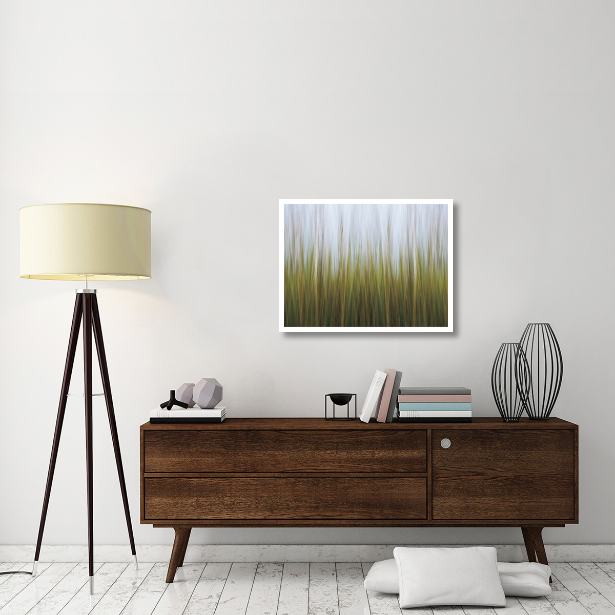 Sea Grass Canvas -Paper Art-34&quotx26"