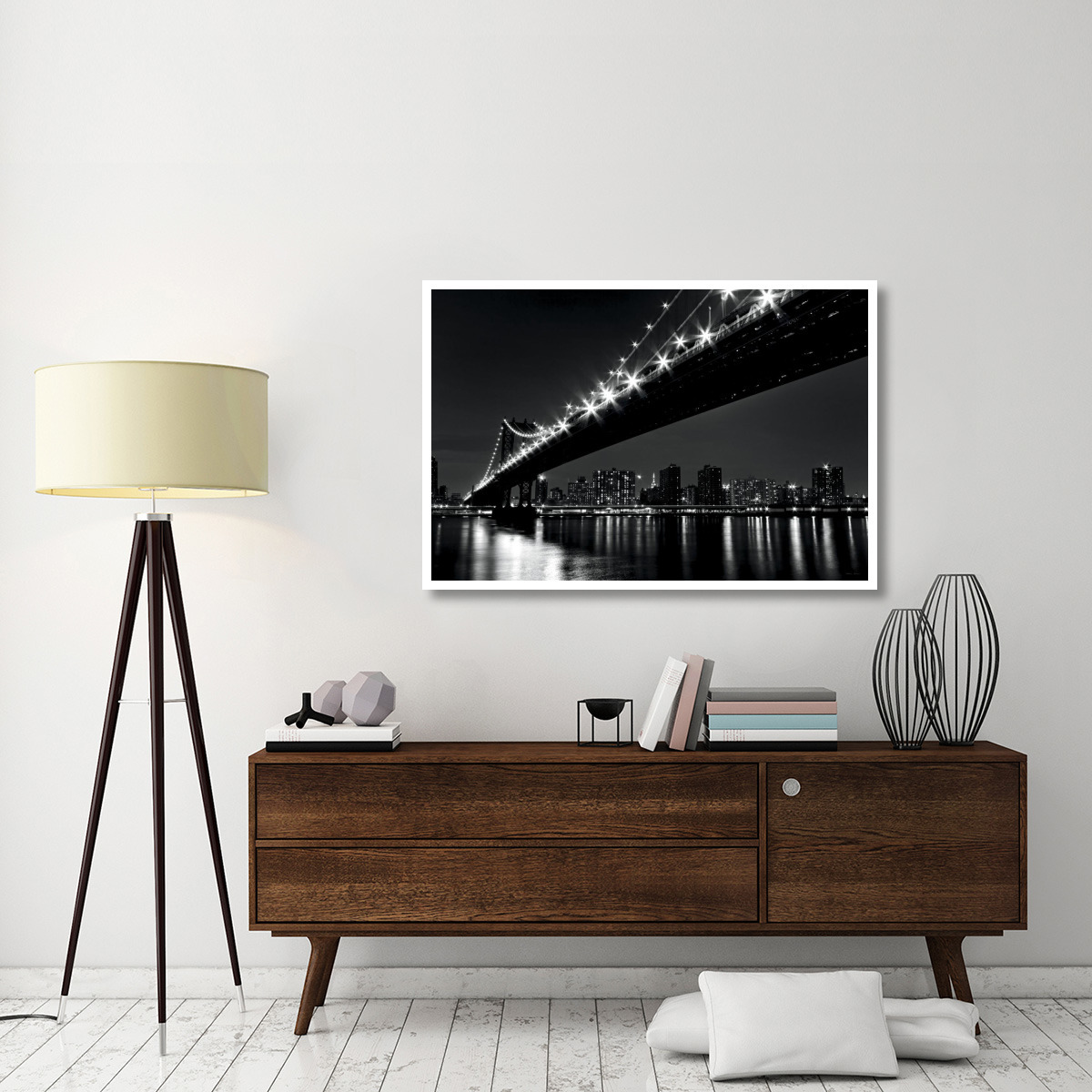 Manhattan Bridge -Paper Art-50&quotx34"