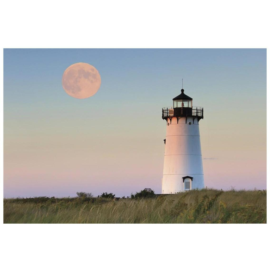 Moon Over Marthas Vineyard -Paper Art-26&quotx18"