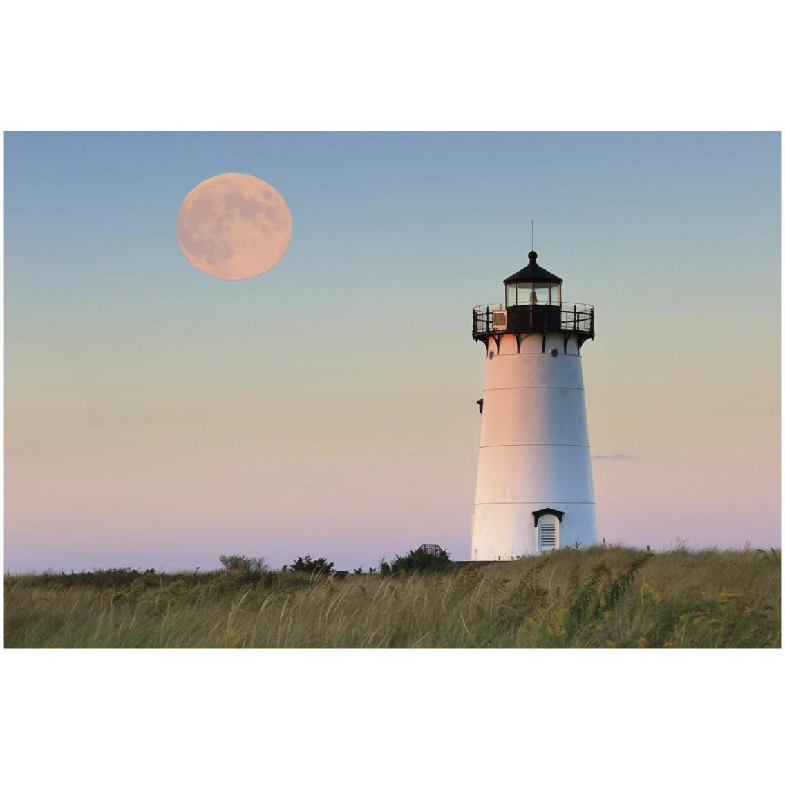 Moon Over Marthas Vineyard -Paper Art-32&quotx22"