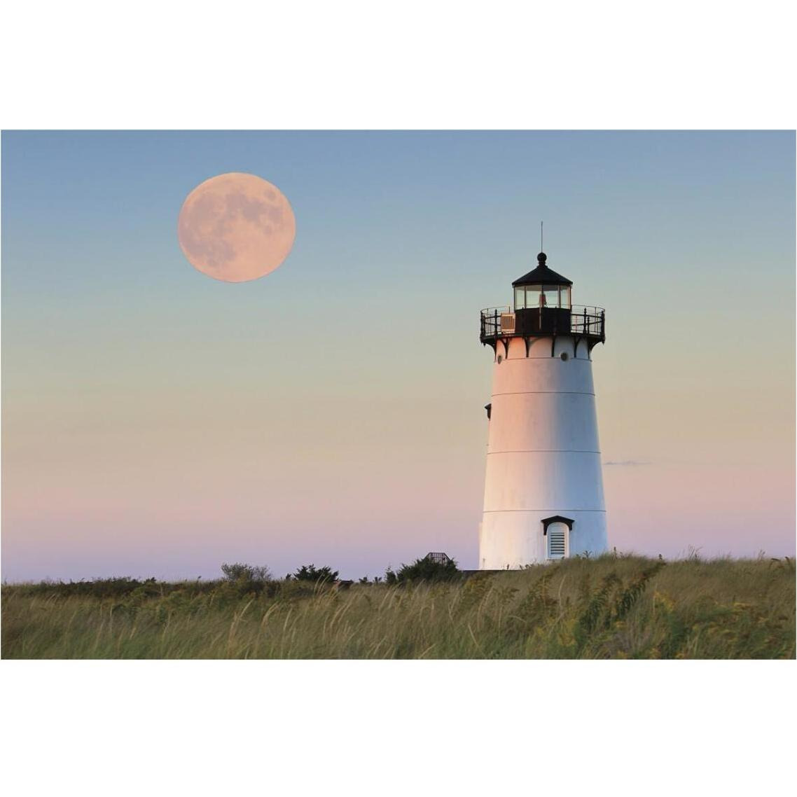 Moon Over Marthas Vineyard -Paper Art-38&quotx26"