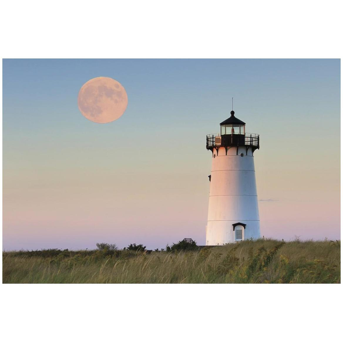 Moon Over Marthas Vineyard -Paper Art-50&quotx34"