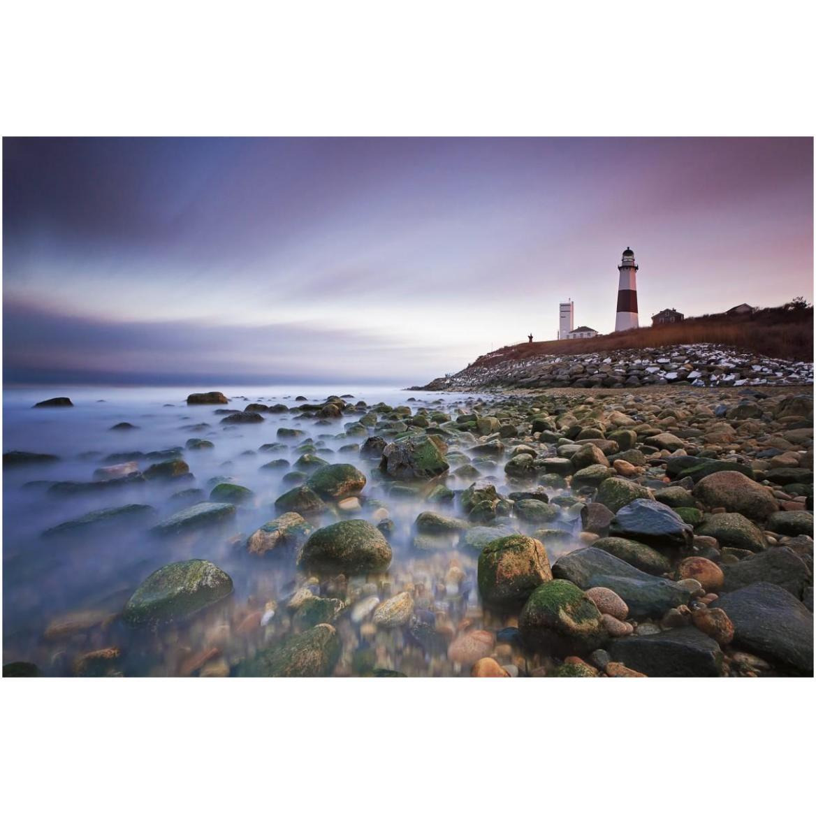 Montauk Point Sunset -Paper Art-62&quotx42"