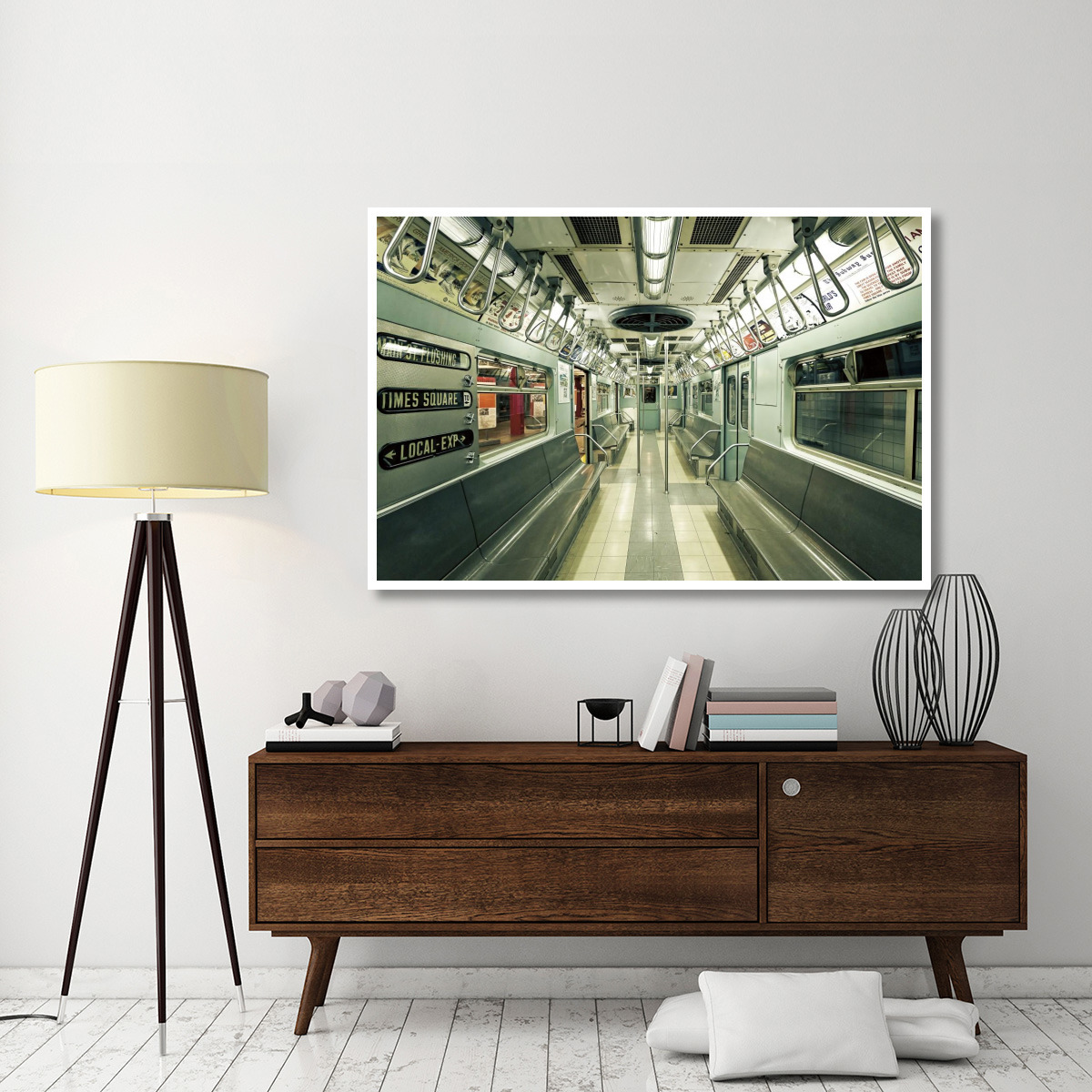 NYC Subway -Paper Art-62&quotx42"