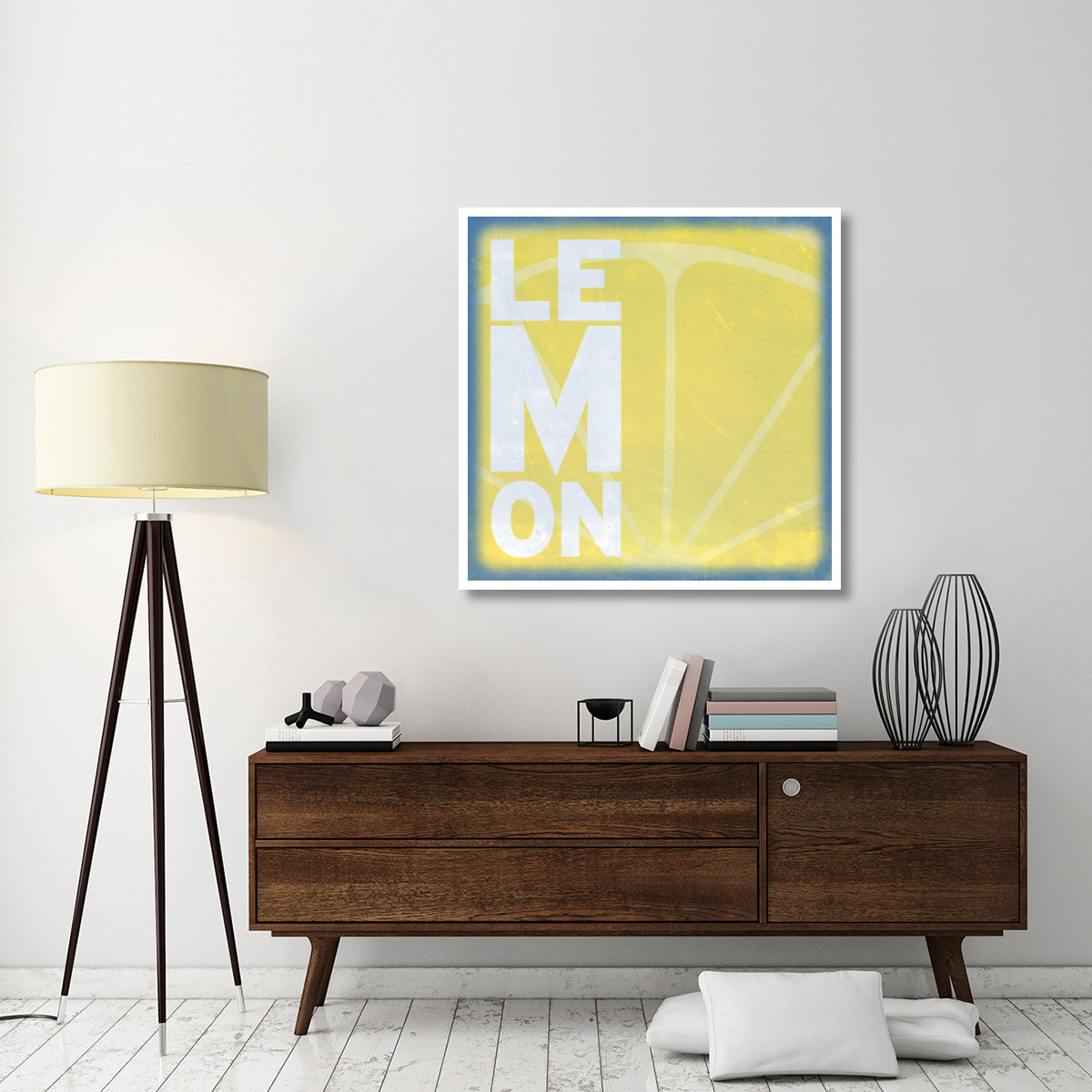 Citrus - Lemon -Paper Art-42&quotx42"