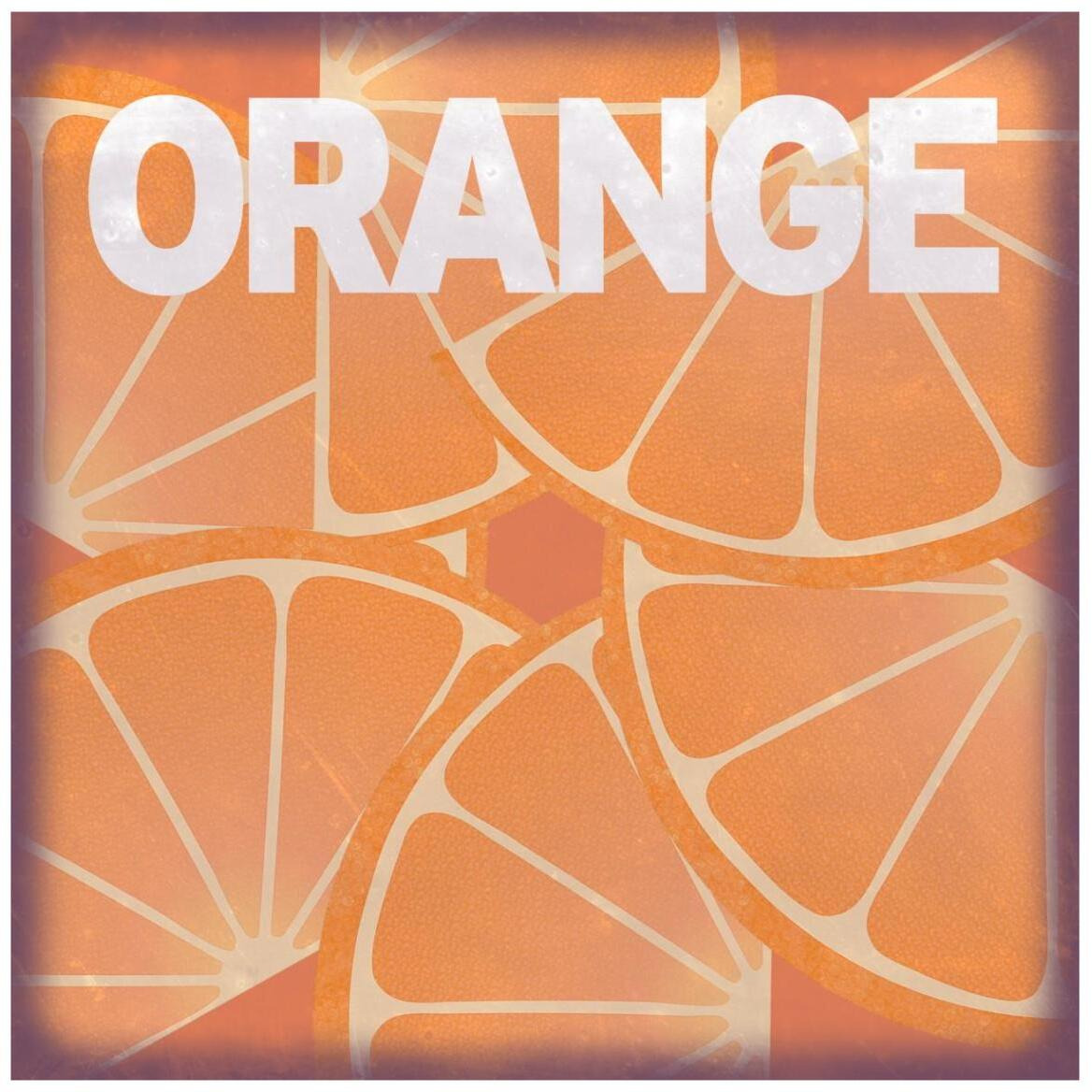 Citrus - Orange -Paper Art-42&quotx42"