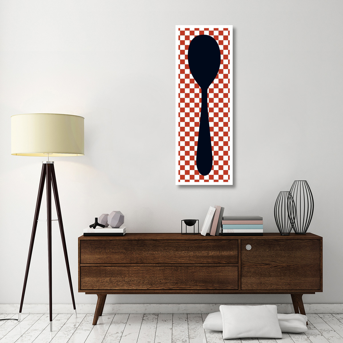 Mealtime Picnic - Spoon -Paper Art-20&quotx56"