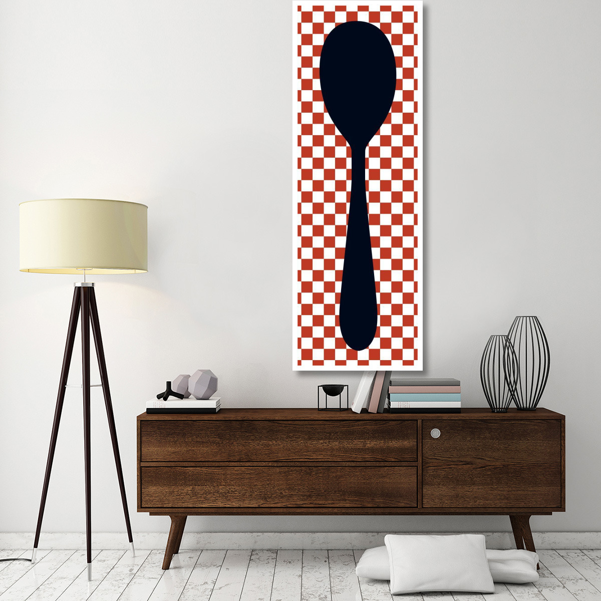 Mealtime Picnic - Spoon -Paper Art-26&quotx74"