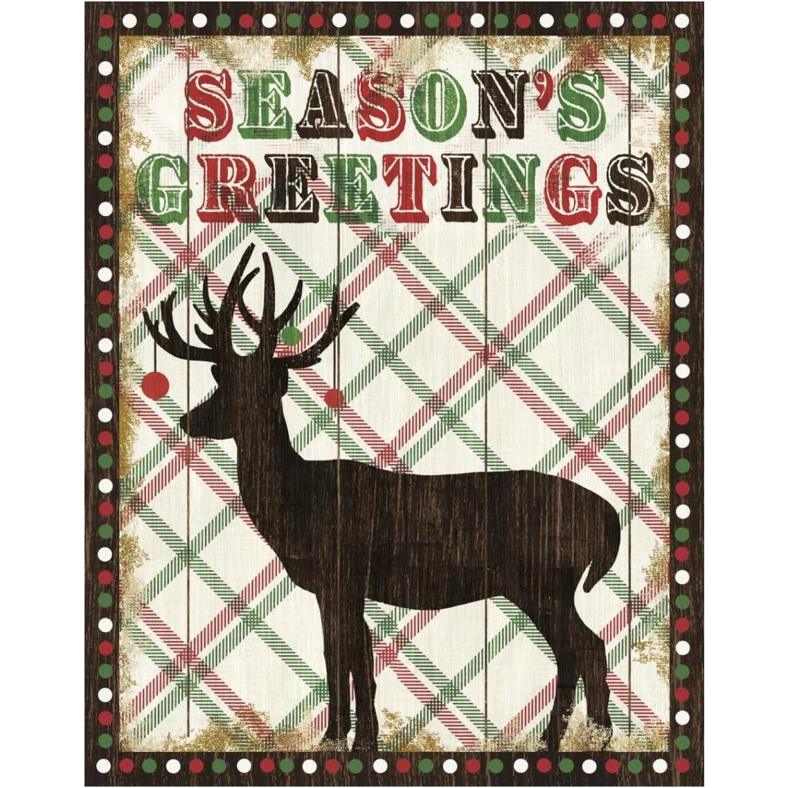 Simple Living Holiday Seasons Greetings -Paper Art-30&quotx37"